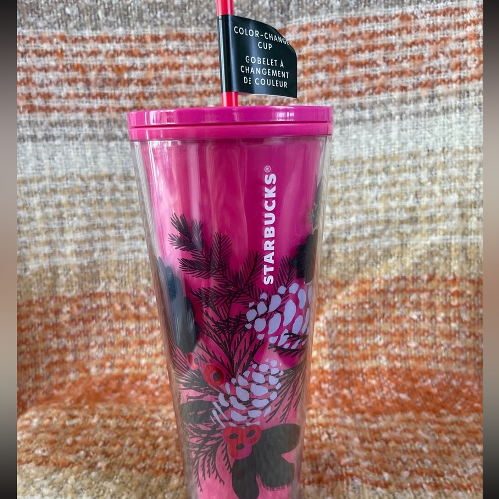 starbucks pink pinecone tumbler